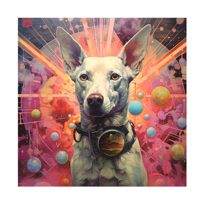 «Animals Art Dog 7 on Canvas» par Ray Heere, reproduction, H 14 po x l 14 po x P 2 po