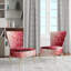 Crimson Reverie - Chaise d'appoint rembourrée contemporaine