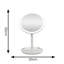Briellah Plastic Round Freestanding Makeup / Shaving Mirror with Shelves