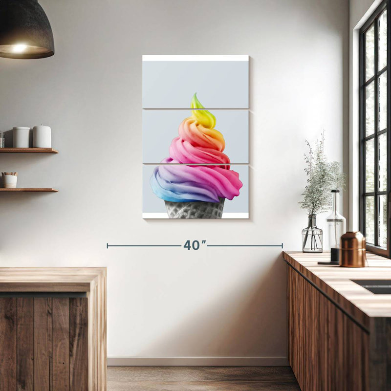 Yarlin Rainbow Ice Cream, H 38 po x l 24 po