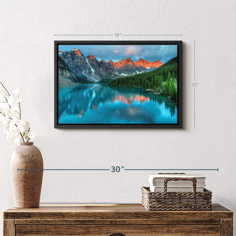 Nature «Tranquil Moraine Lake», H 19 po x l 13 po