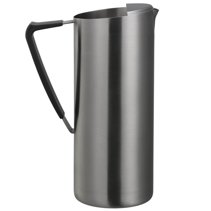 Carafe d'eau mince en acier inoxydable de 1,9 litre avec pare-glace, 64 oz, Gris