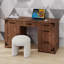 Table d'écriture, prises de courant, tiroirs multiples et armoire de rangement Vintage Farmhouse-130183494