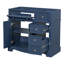 Meuble-lavabo de 36 po sans lavabo, meuble de rangement en bois massif, meuble-lavabo autoportant avec 3 tiroirs et tablette réglable-111541205-111541204