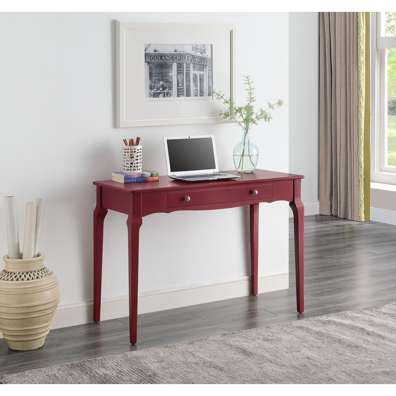 Console Alsen au fini rouge, Rouge