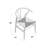 Rodolfo Wishbone Solid Wood Dining Chair-467123976