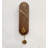 Three-dimensional dial elliptical wooden pendulum clock
