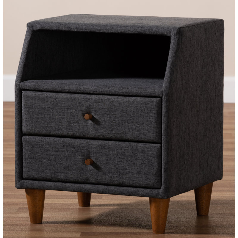 Hentrich 18.5'' W Nightstand, Charcoal