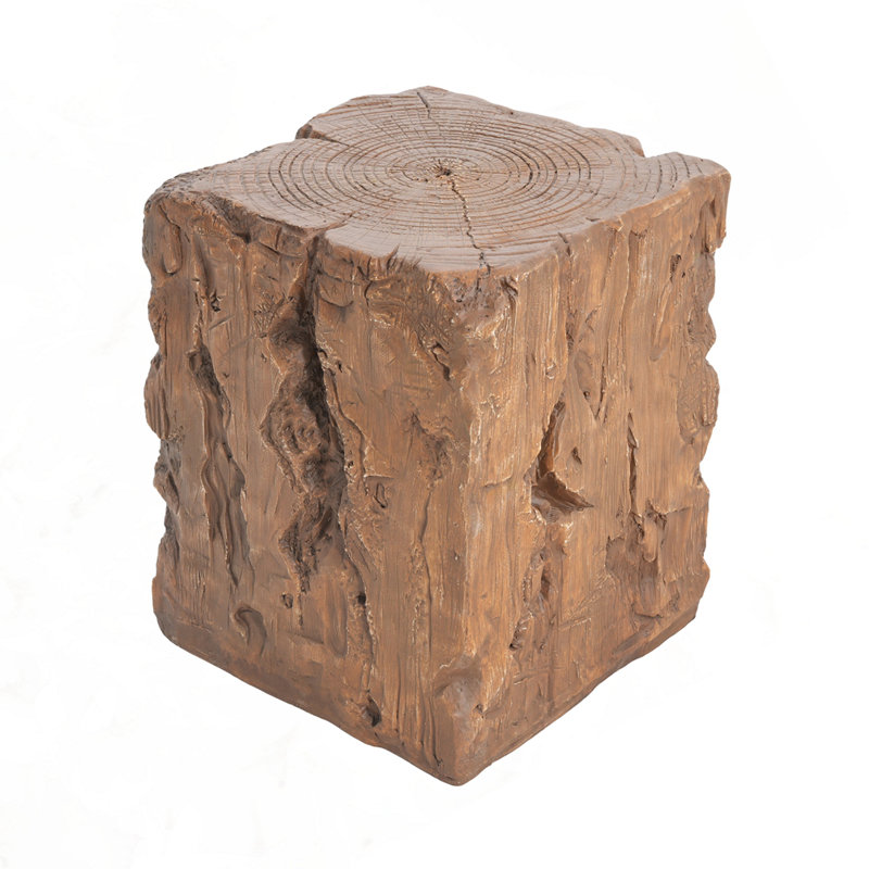 Outdoor Patio MGO Side Table, Brown 868B