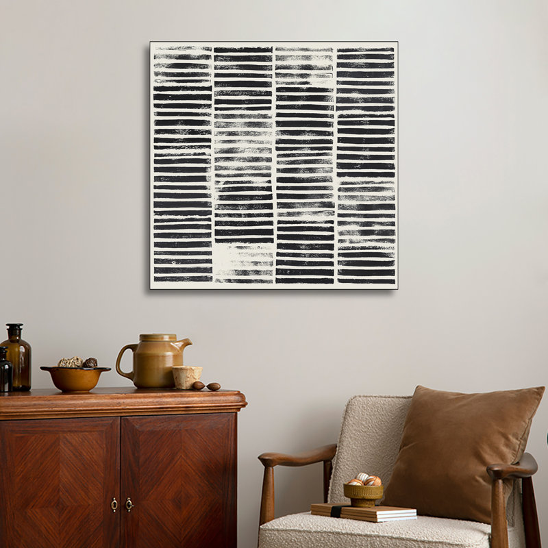 Reproduction d'art sur toile Steemplix, "Stripe Block Prints I" par Grace Popp
