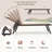 Outdoor Metal Chaise Lounge with Table-656384984