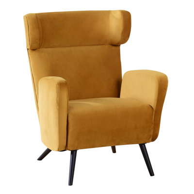 Capri Wingback Accent Armchair - Butterscotch