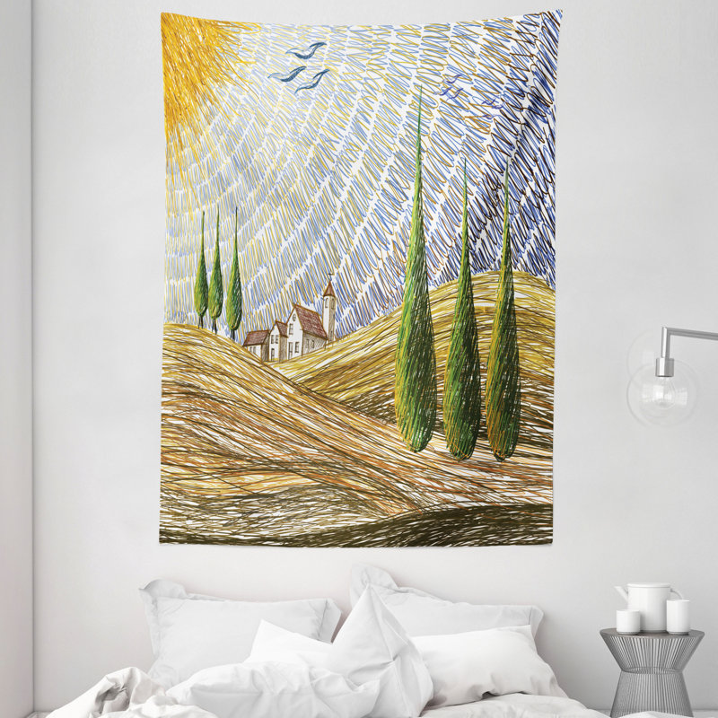 Tapisserie en polyester, H 80 po x l 60 po