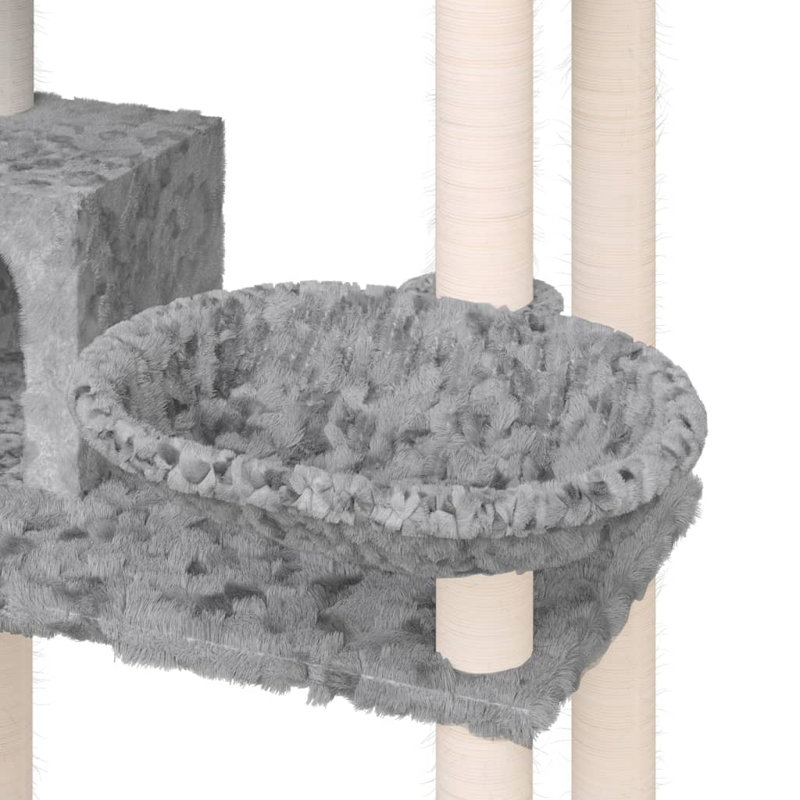Oliver 131cm H Cat Tree, Light Grey
