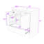 Meuble-lavabo moderne avec lavabo durable et rangement-333719306