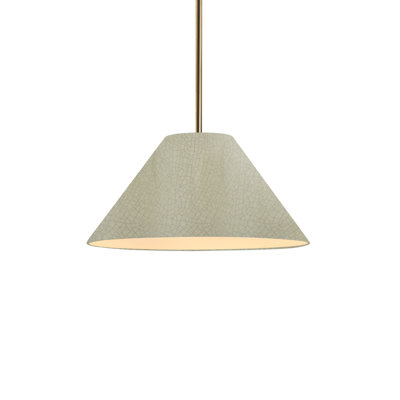 Radiance - luminaire suspendu 1 lumière Avola - jaune pâle - noir mat - l 15 po x H 7,25 po - ampoule remplaçable - tige rigide
