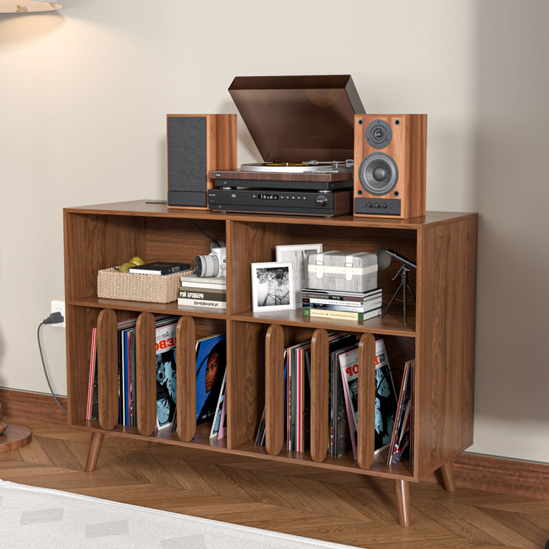 Support pour tourne-disque, support pour tourne-disque avec prise de courant, support pour tourne-disque