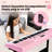 Piano Keyboard For Beginner,61 Keys Electric Keyboard Piano Portable Music Keyboard With Lighted Up Keys For Kids Teens, Back To School Piano With Stand Pedal Microphone USB-101292793