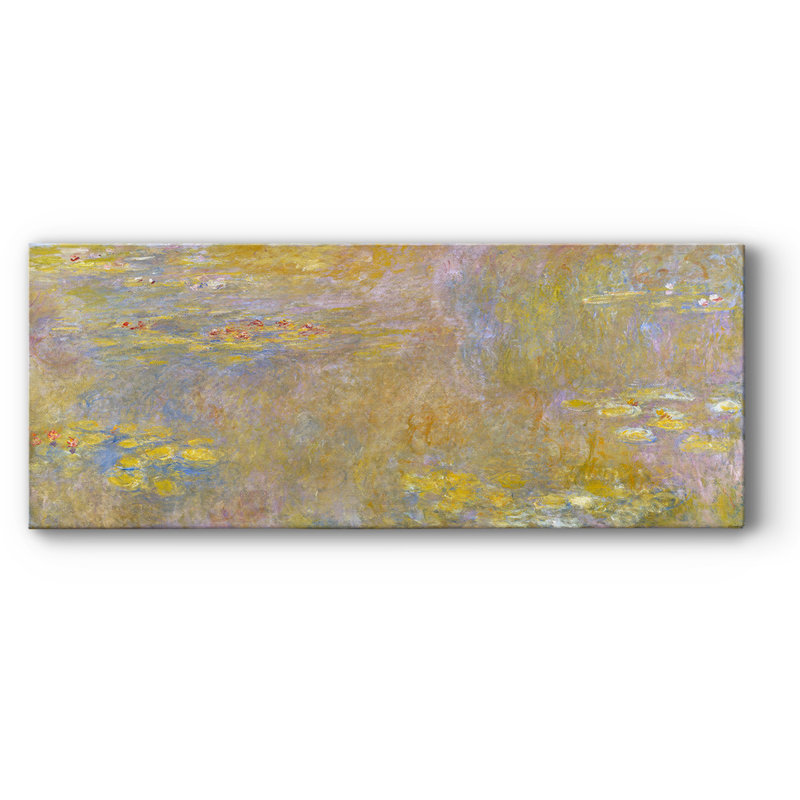 Water Lilly II sur toile, H 20 po x l 50 po x P 1,5 po