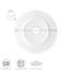 Toledo Glass Dinner Plates - 25cm