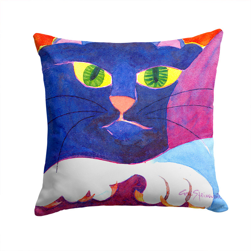 Coussin décoratif d’intérieur/d’extérieur pour chat big blue