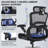 500lbs Big and Tall Ergonomic Mesh Office Chair with Adjustable Headrest and Lumbar Support