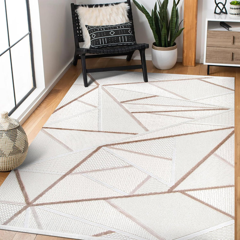 Stylish Area Rugs Soft Entryway Rug Pad Bedroom Rugs Non Slip Floor Mat Indoor Hallway Carpet BY005, Rectangle 120 x 180 cm