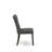 9 Piece Dining Table Set Includes a Rectangle Dining Room Table with X-Legs and 8 Dark Gotham Linen Fabric Upholstered Chairs, Wire Brushed Black Finish-1414228267-1414228266-1414228269