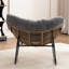 Chaise d'appoint berçante rembourrée Chenille-1979175383