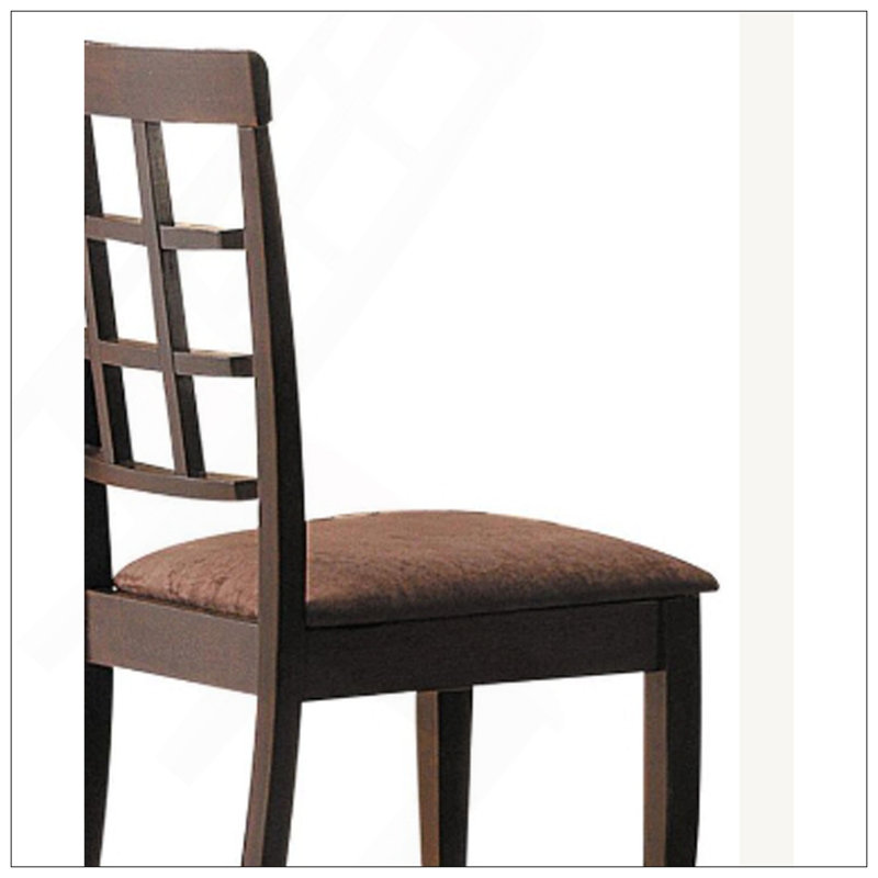Ensemble de 2 chaises d'appoint en microfibre et finition espresso brun foncé Cardiff