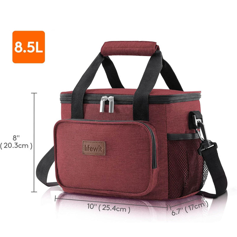 Large Lunch Bag(8.5L), Burgundy