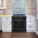 Cosmo 30 In. Stellar Collection 5.0 Cu. Ft. Electric Range With 4 Burner Glass Cooktop And Convection Oven In Matte Black
