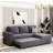 Nyxton Upholstered 54.5 " U-Shaped Sofa Bed
