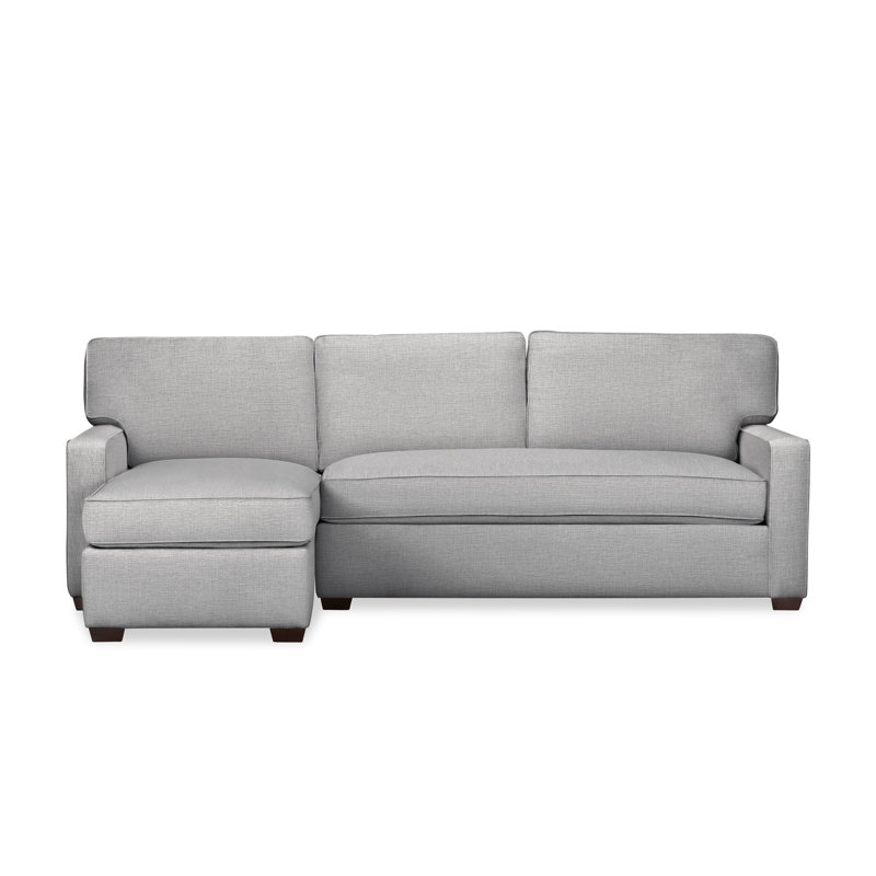 Canapé modulaire 2 pièces Taylor, Orienté à gauche (vu de face), Tissage natté ivoire Drusky Sustain®