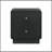 2-drawer Nightstand Bedside Table, Black