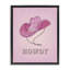 «Howdy Pink Cowgirl Hat», toile encadrée flottante grise par Nataly White-82011216-82011229