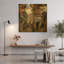 Tableau mural en métal doré « Latino Jazz » de Gary Kelley, 91,4 cm x 91,4 cm-137719185