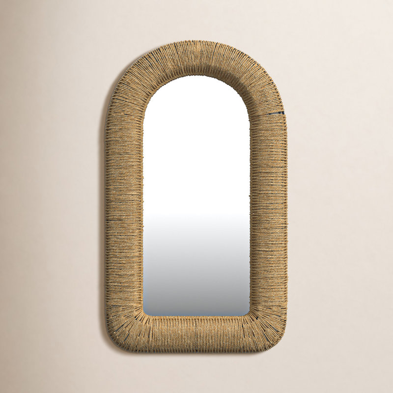 Cal Solid Wood Arch Wall Mirror