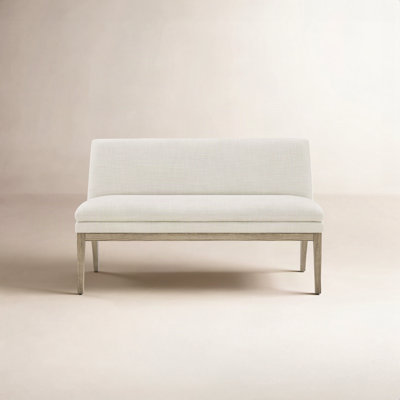 Bethea 55" Linen Dining Bench