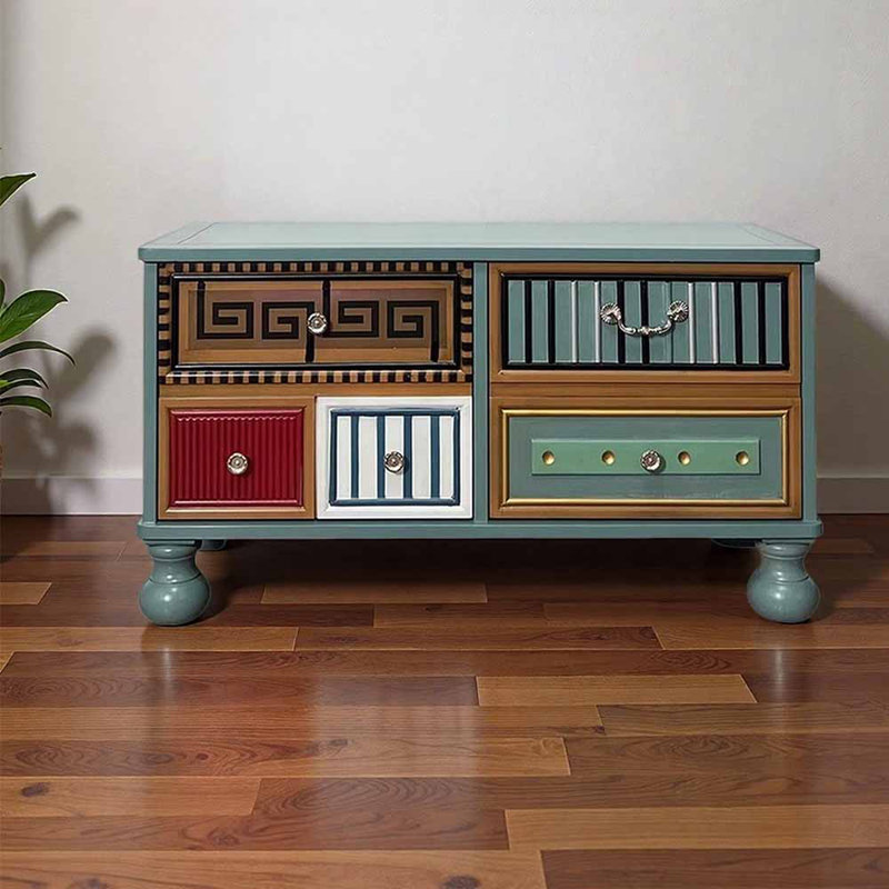 American creative retro shoe storage bench