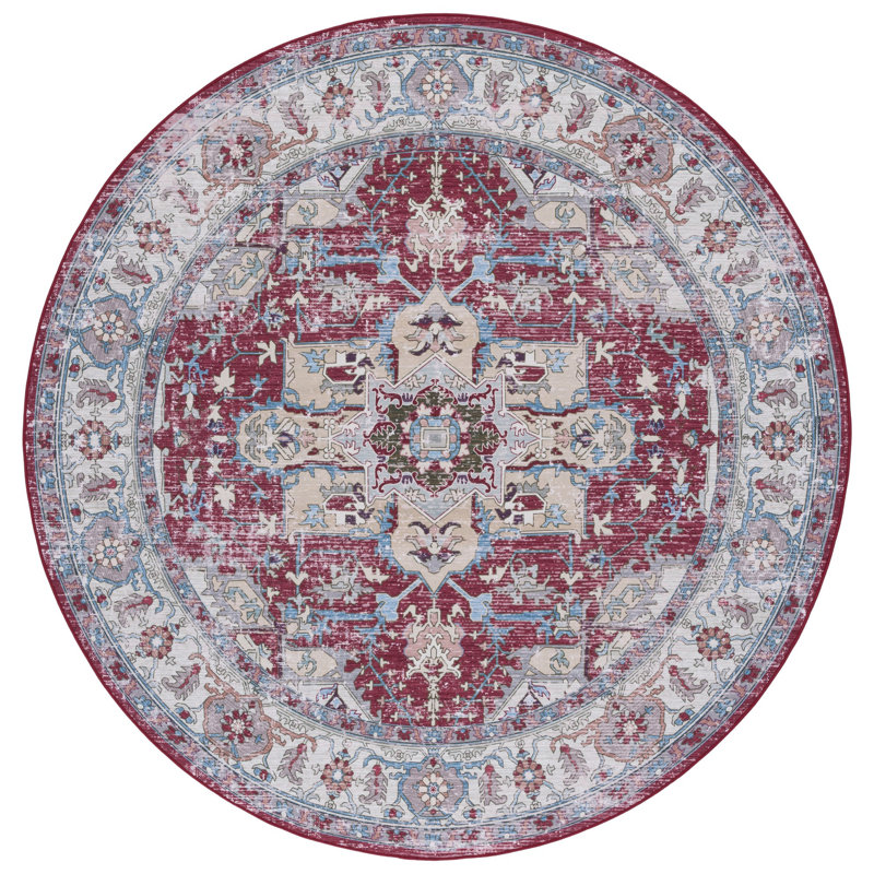 Tucson Performance Machine Washable Oriental Rug, Round 6'