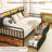 Twin LED Daybed with Pop Up Trundle & Charging Station