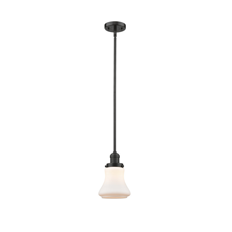 Edda 1 - Light Single Pendant, Oil Rubbed Bronze, Matte White, Bulb Not Included