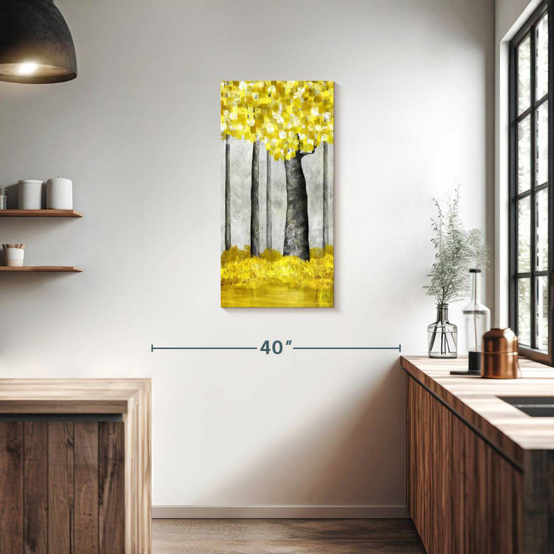 Arbre abstrait doré