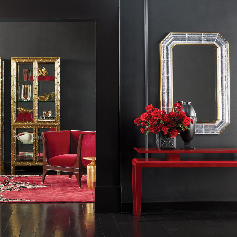 Chinoiserie Handmade Ceramic Jar, Matte Black, 27.75" H x 13.75" W x 6" D
