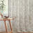 Linen Blend Farmhouse Floral Curtains Semi Sheer French Country Curtain Panels-203347658-203347655