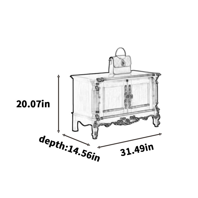 Rangement pour 8 paires de chaussures, Brun clair