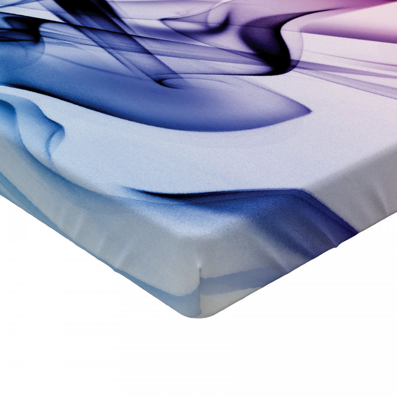 Microfiber Abstract Fitted Sheet, Twin Fitted Sheet