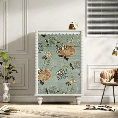 Commode décorative à cinq tiroirs Retro