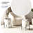 Modern Round Boucle Ottoman With Storage-169935270